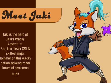 Meet Jaki - the hero of Jaki's Wacky Adventure